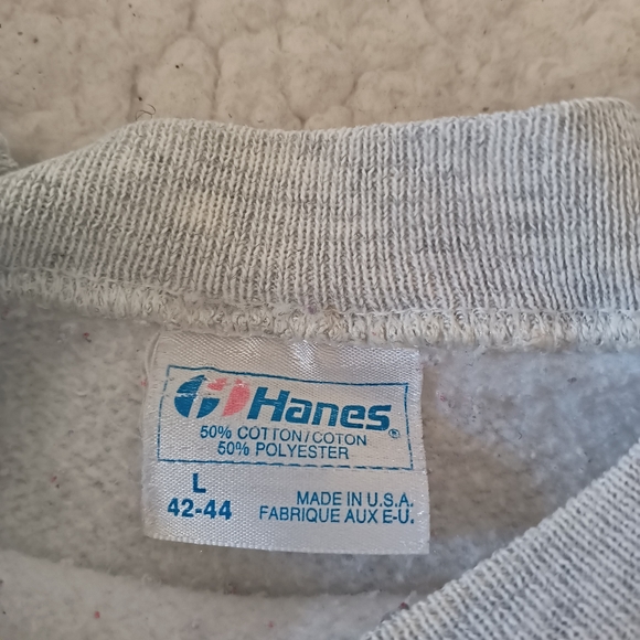 Vintage 90s Saint Paul Minnesota Hanes Women's Sweatshirt, Size L, Gray - Picture 3 of 5